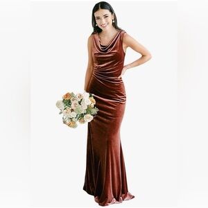 Beautiful Velvet Long Dress